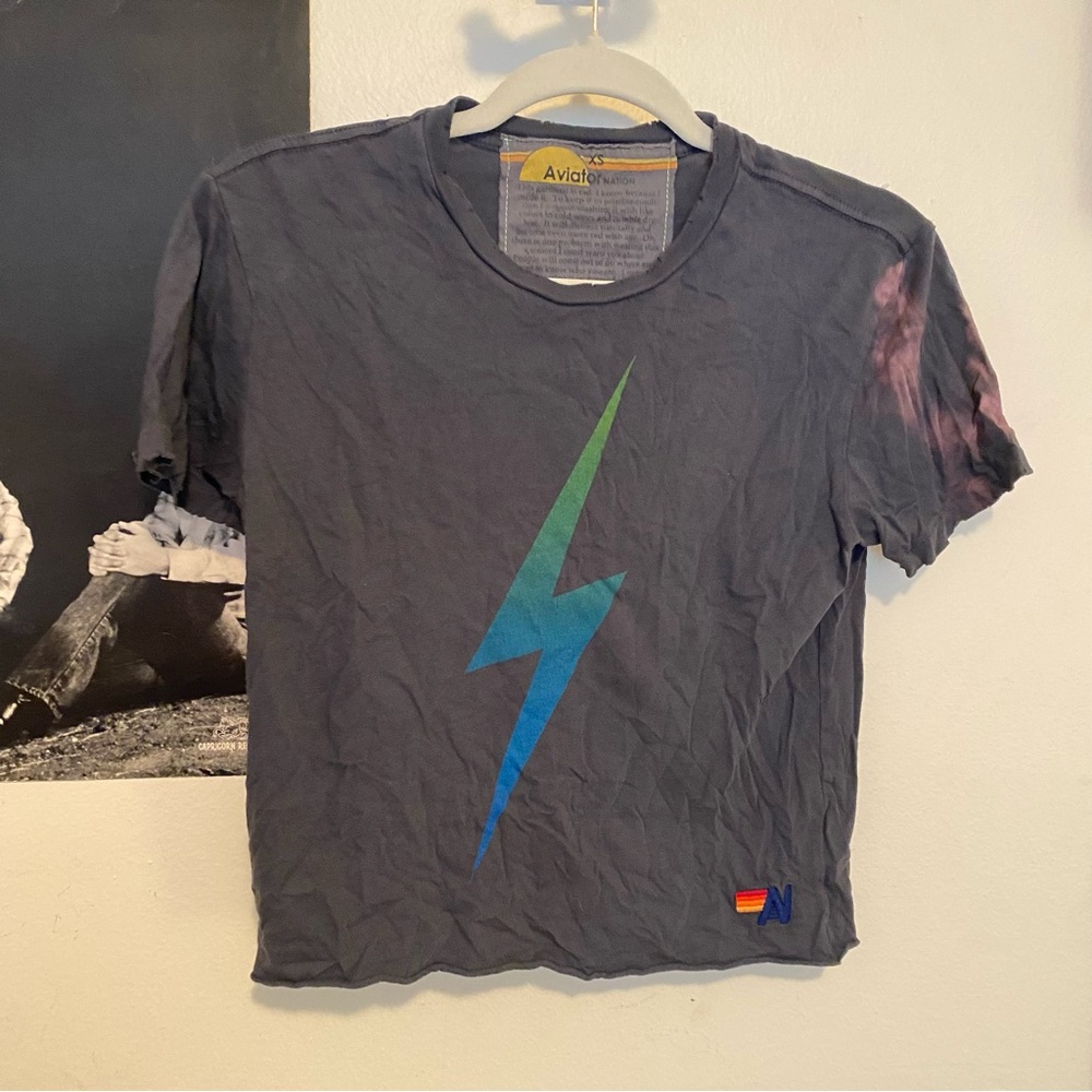 Aviator Nation Lightning Bolt Fade Tee XS